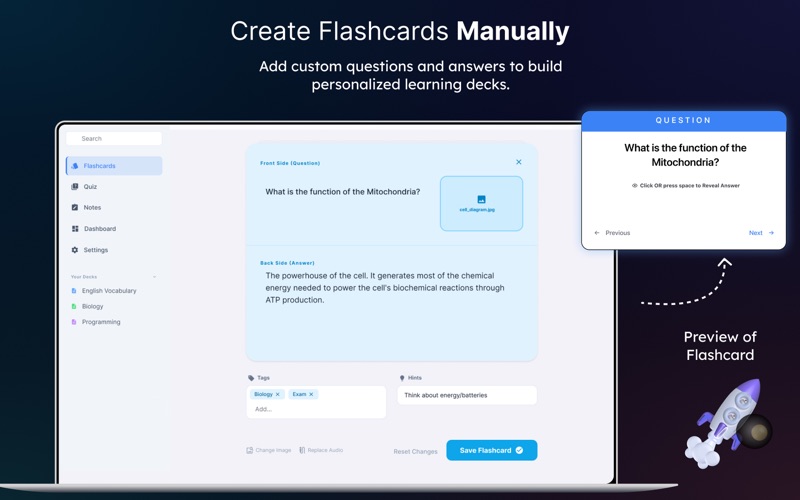 Knotes : AI Flaschcards & Quiz screenshot