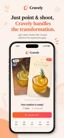 Cravely AI: Food Photo Editor screenshot