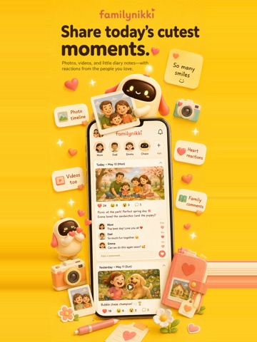 Kazoku Nikki: Family Calendar iPad screenshot