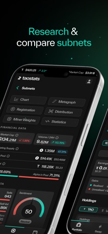 taostats: Bittensor Wallet screenshot