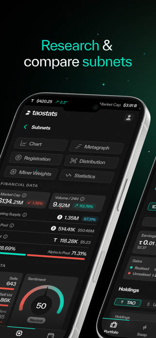 taostats: Bittensor Wallet Screenshot 3 of 5