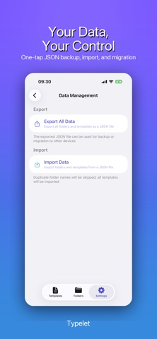 Typelet iPhone screenshot