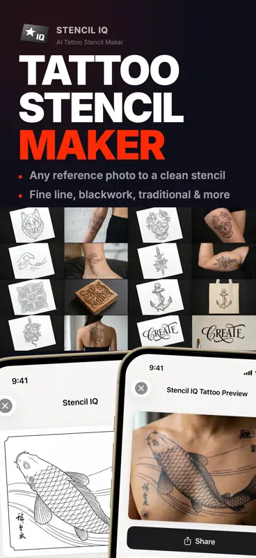 Tattoo Design AI: StencilIQ screenshot 1 of 9