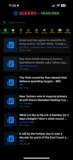 MiNEWS DAILY BRIEF screenshot 3
