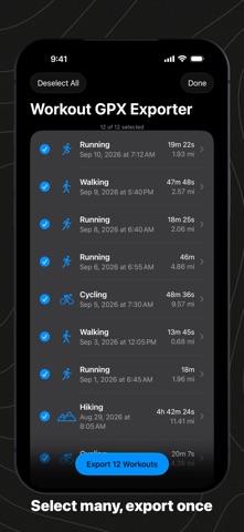 WorkoutGPX Screenshot 2 of 9