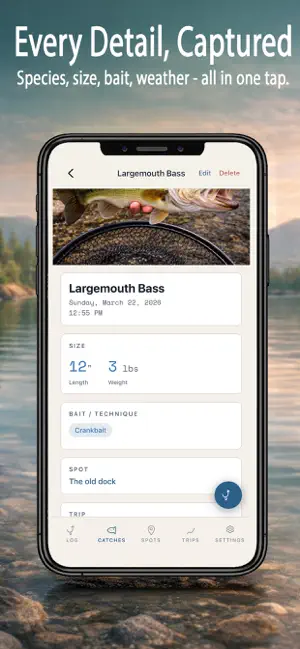 Reelback - Fishing Log & Stats screenshot 2