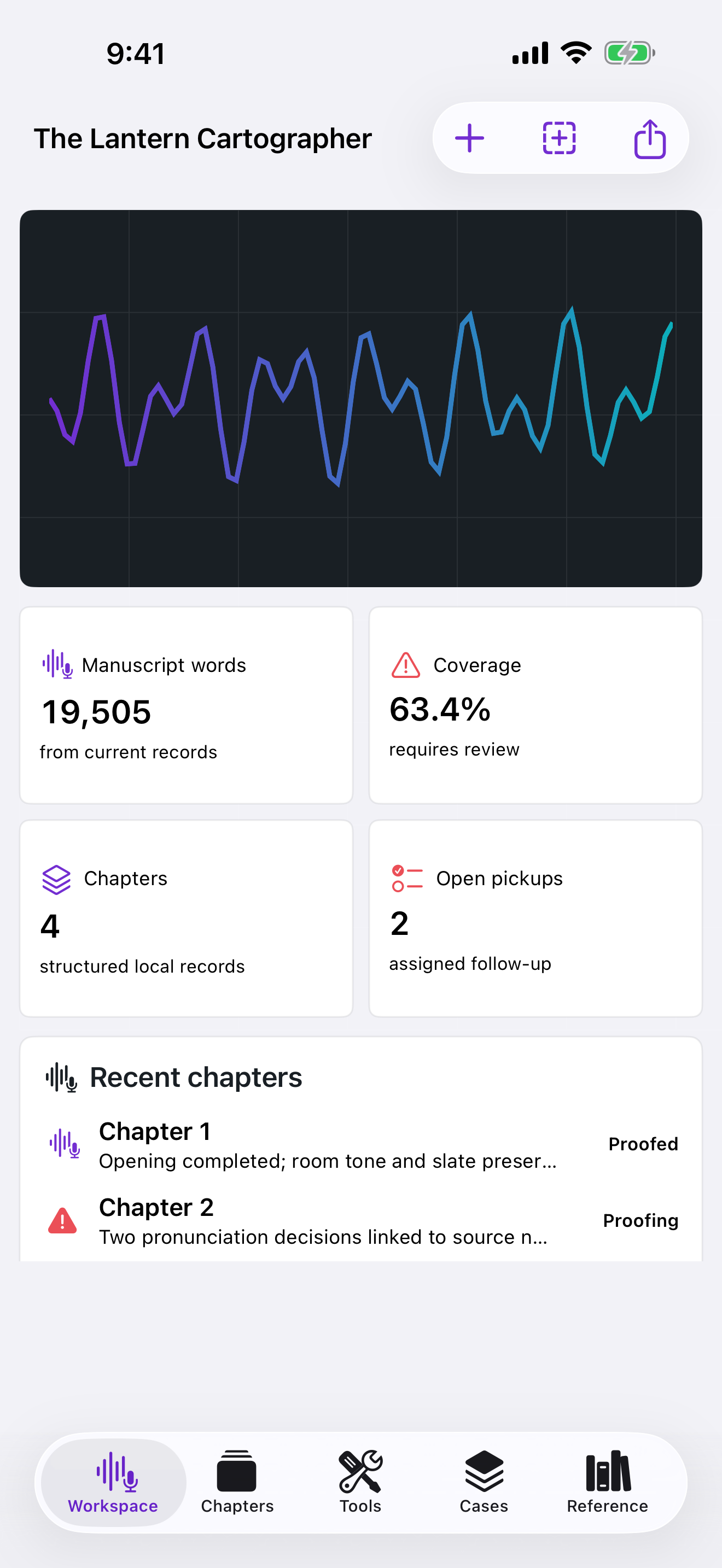 VoxMargin: Audiobook Desk screenshot 1 of 4