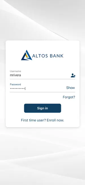 Altos Bank screenshot 2