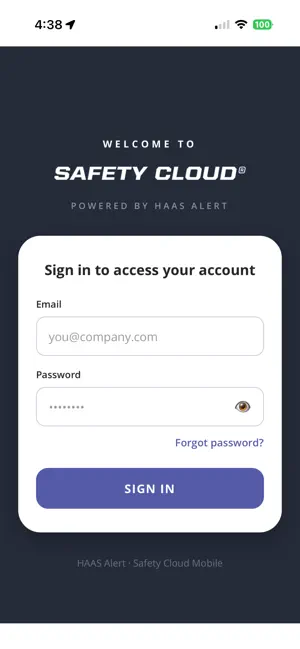 Safety Cloud® by HAAS Alert screenshot 1