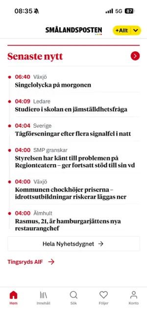 Smålandsposten iPhone screenshot 4