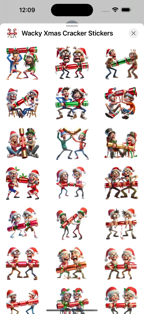 Screenshot #1 pour Wacky Xmas Cracker Stickers