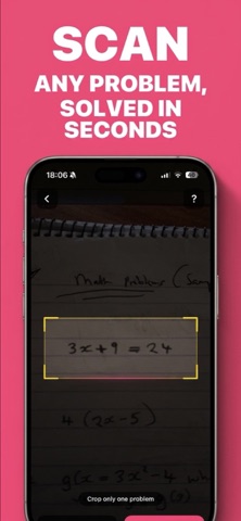 Solve Math Problems: MathScans iPhone screenshot
