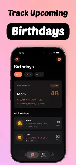 Lunar Birthday Reminder screenshot 1