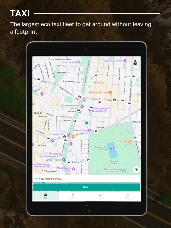 Joinup: Taxi, parking, km... iPad screenshot 3 - Travel app