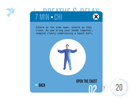 7 Minute Chi - Meditate & Move iPad screenshot 5 - Health & Fitness app