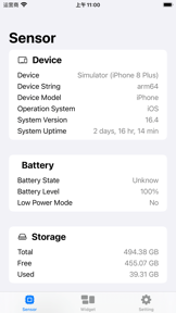 Sensor - Device Monitor screenshot