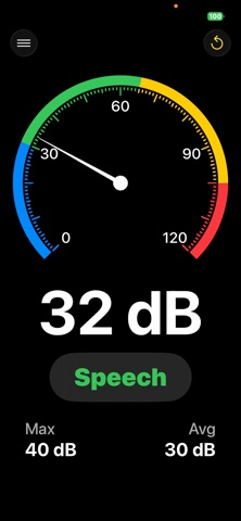 Decibel Meter for Seniors iPhone screenshot