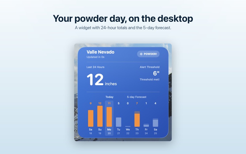 Powder Alert Snow Report screenshot