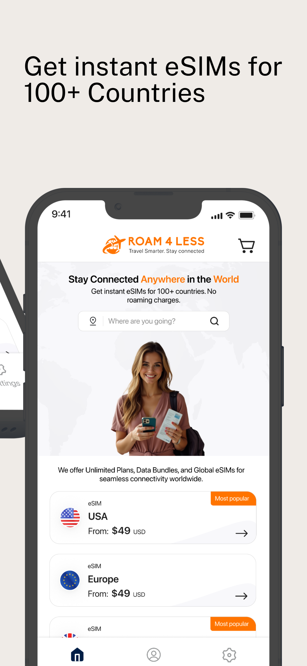Roam4Less – eSIM Travel Data