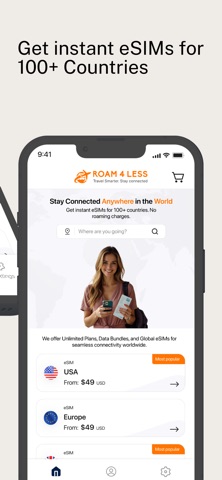 Roam4Less – eSIM Travel Data Screenshot 3 of 5