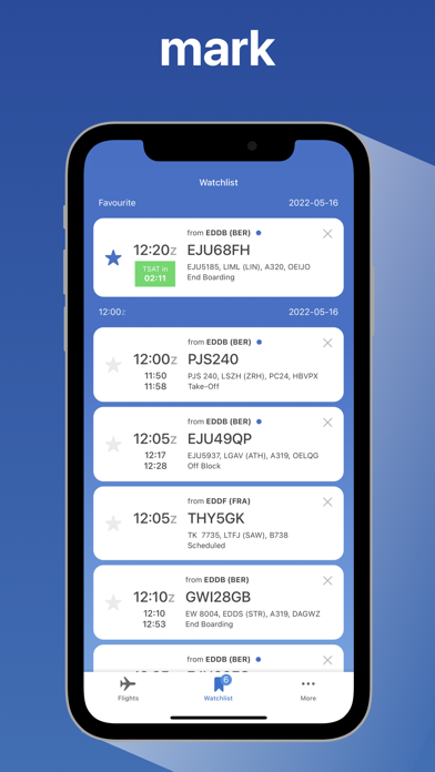 Airport CDM-Flight information Screenshot