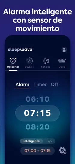 Captura de pantalla de Sleepwave: Alarma Inteligente en iPhone 4