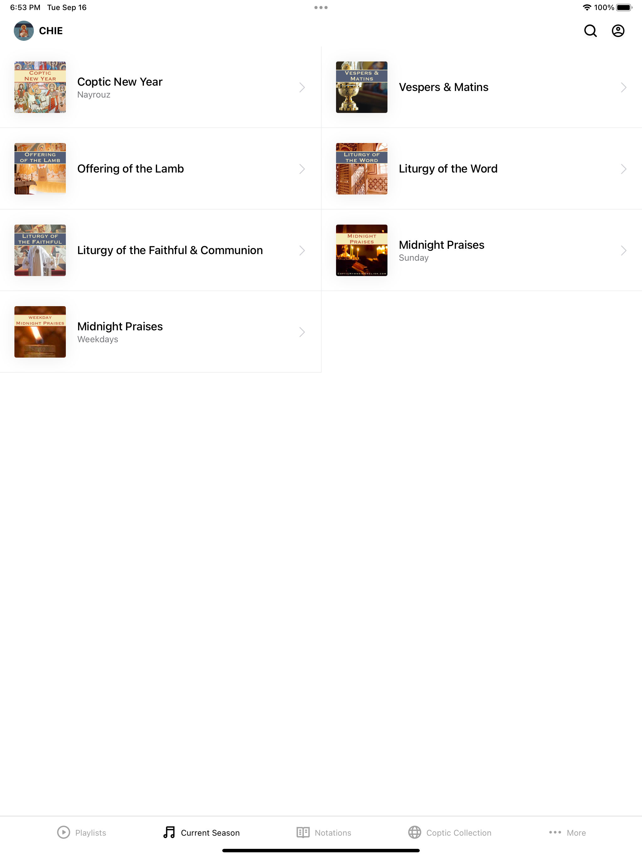 Coptic Hymns in English