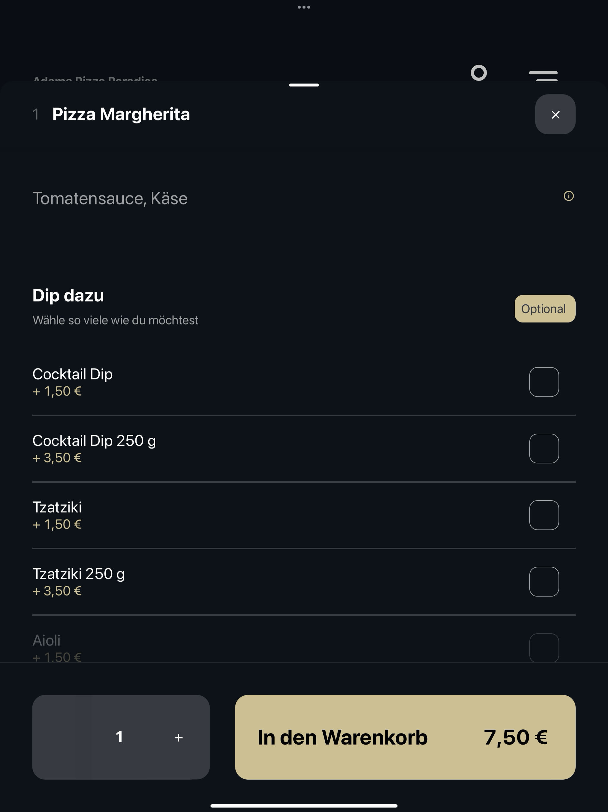Adams Pizza Paradies