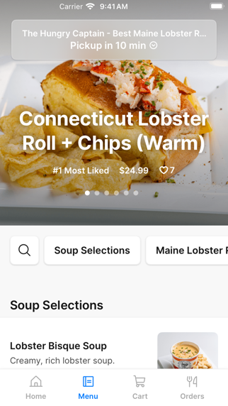 The Hungry Captain LLC iPhone screenshot 2 - Food & Drink app
