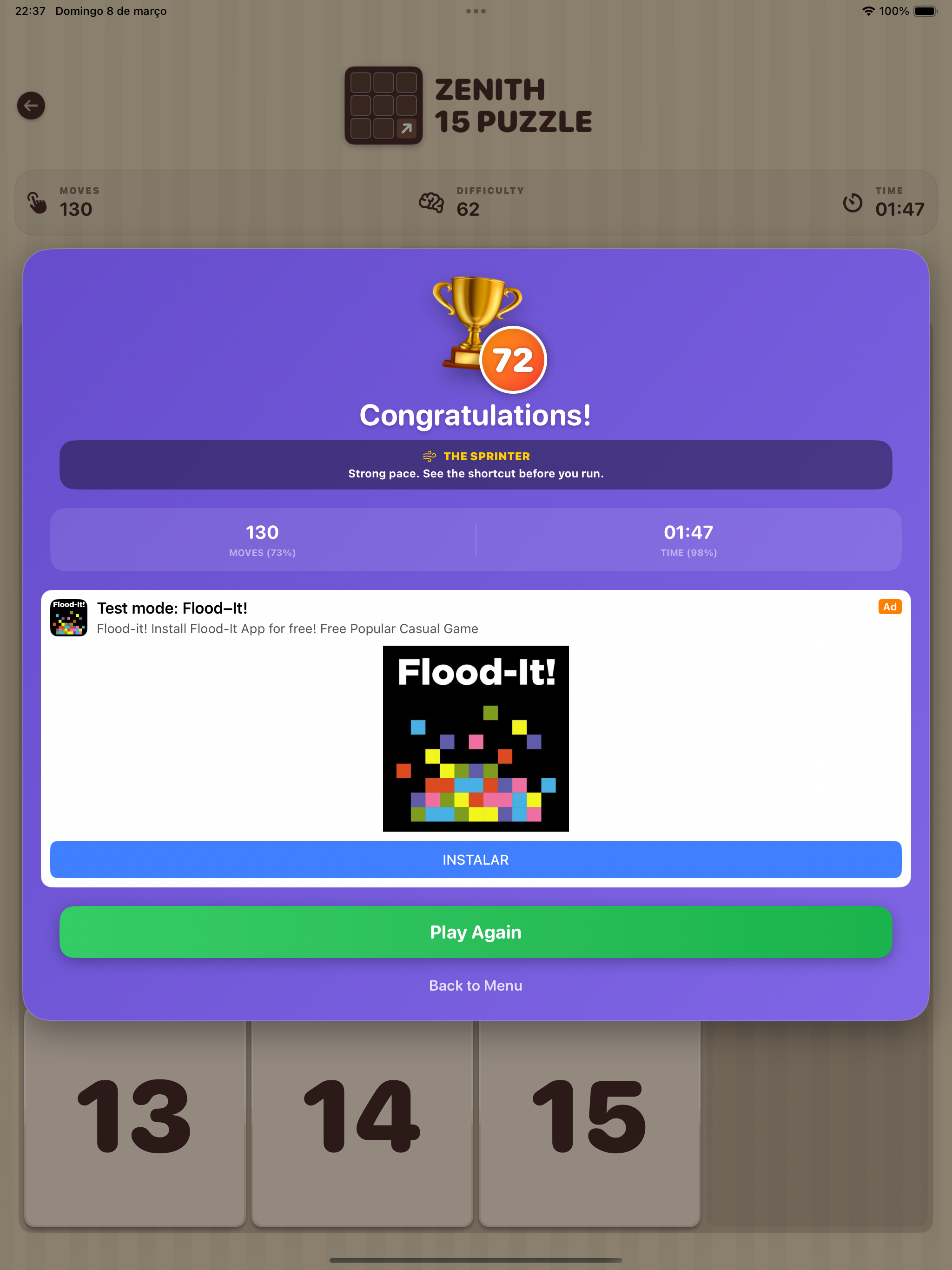 Zenith Puzzle: Sliding Tiles
