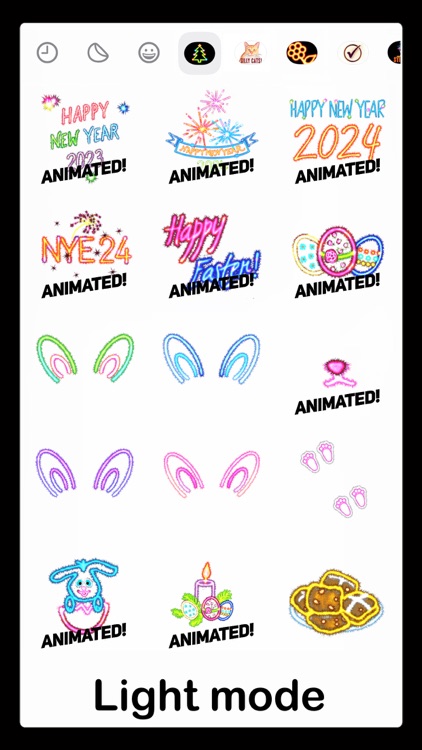 Celebration Sparkler stickers