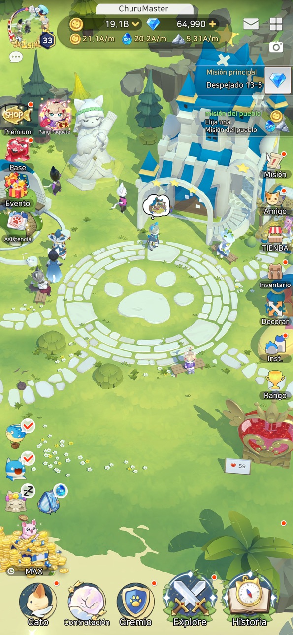 Meow kingdom:cute cat idle rpg Hack screenshot 9 - iOS game interface