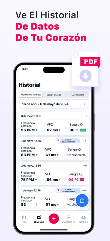 Cardi Mate Freqüência Cardíaca screenshot 5 of 6
