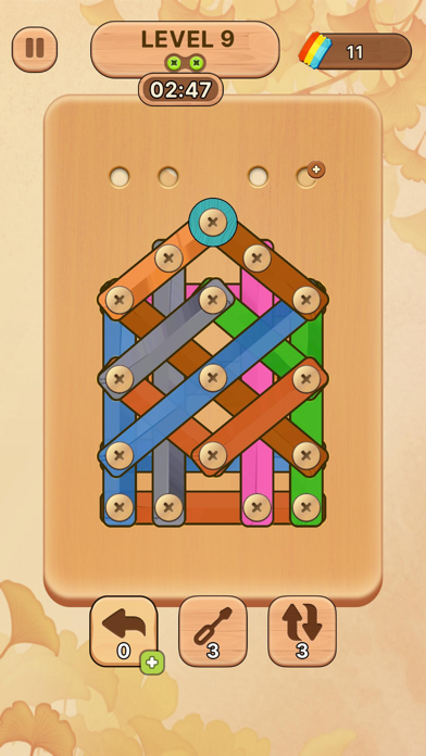 Wood Nuts & Bolts – Pin Puzzle Screenshot