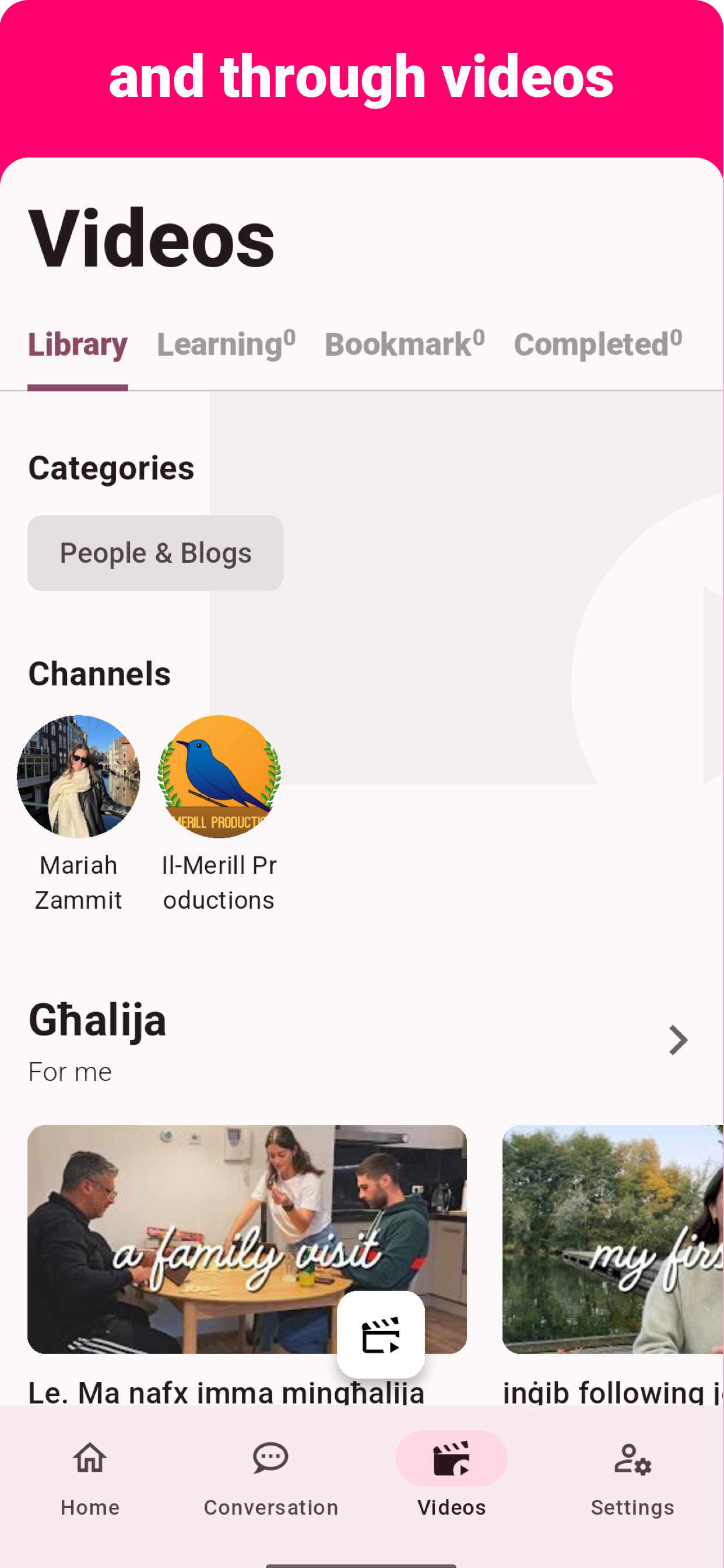 Maltese - Listening Speaking