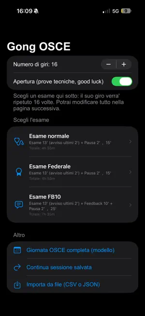 Gong Esami OSCE screenshot 3