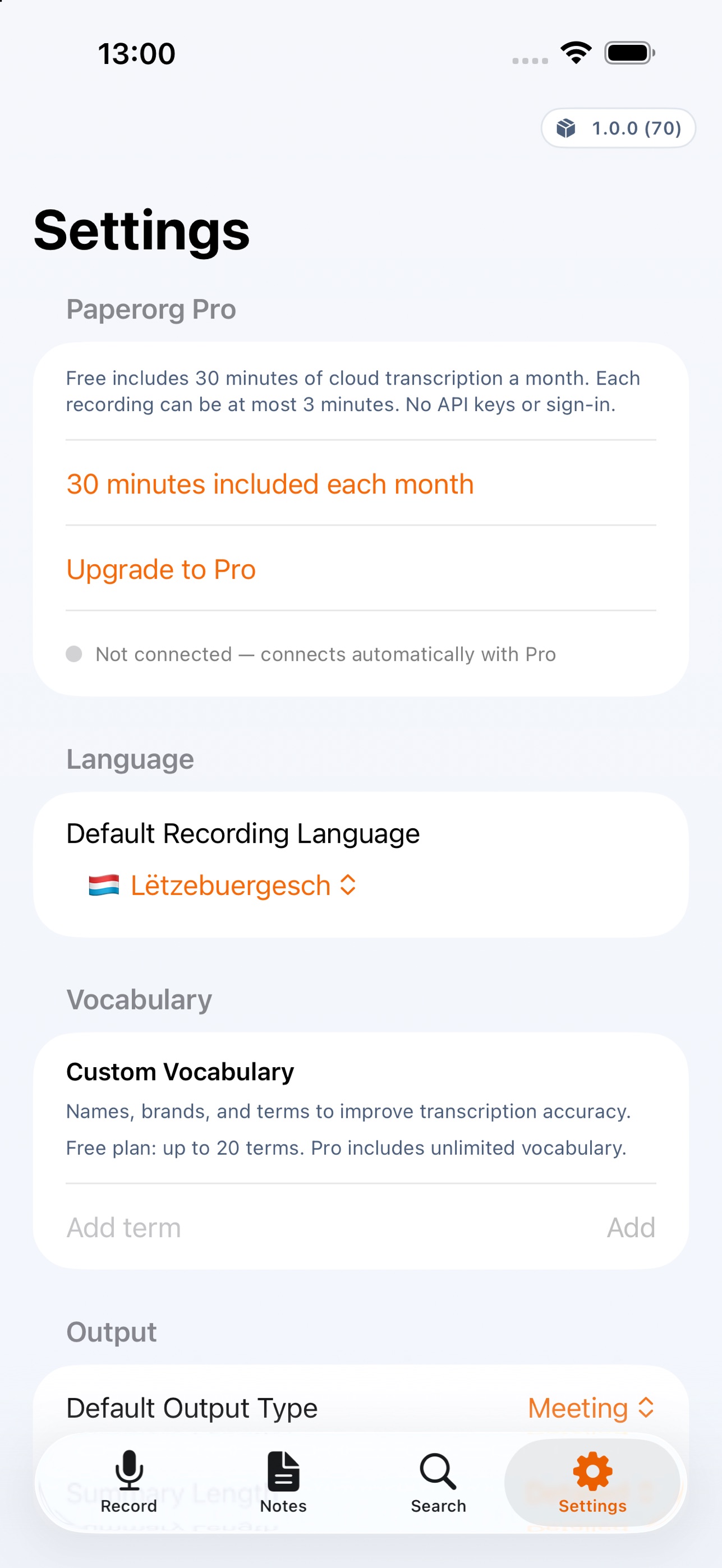 Screenshot 2 of Paperorg Notes