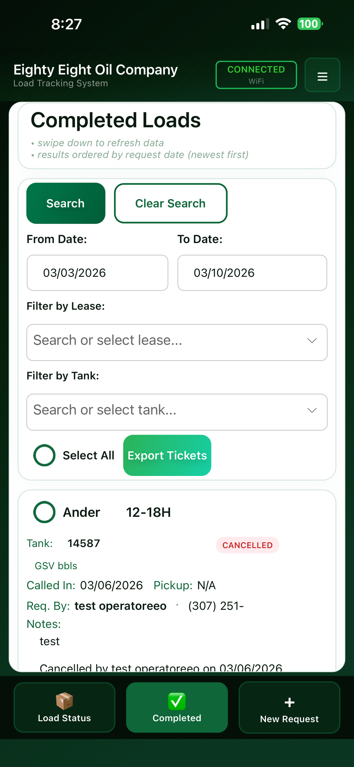 Load Tracking System screenshot 4