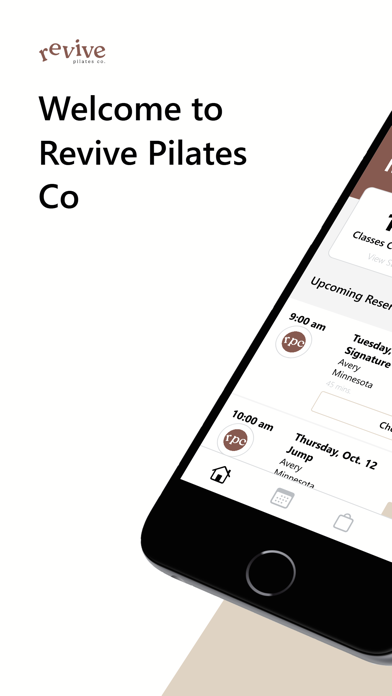 Revive Pilates Co. iPhone screenshot 1 - Health & Fitness app