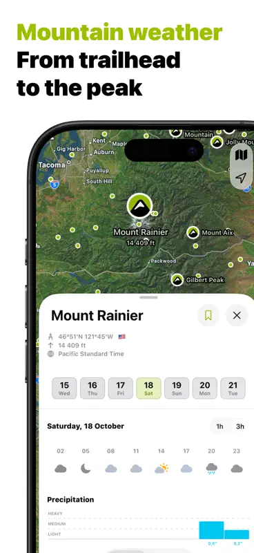 Mountain weather: PeakWeather screenshot 1 of 6