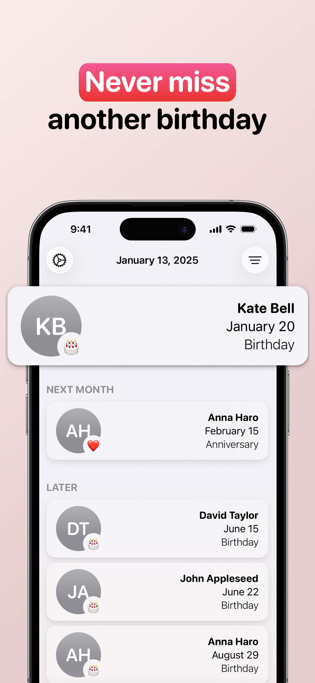 Dateminder - Event Reminders