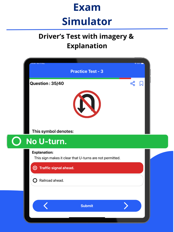 Hawaii DMV HI Permit Test iPad screenshot 3 - Education app