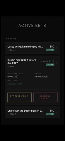 Long Bet - Wager Tracker Screenshot 2 of 6