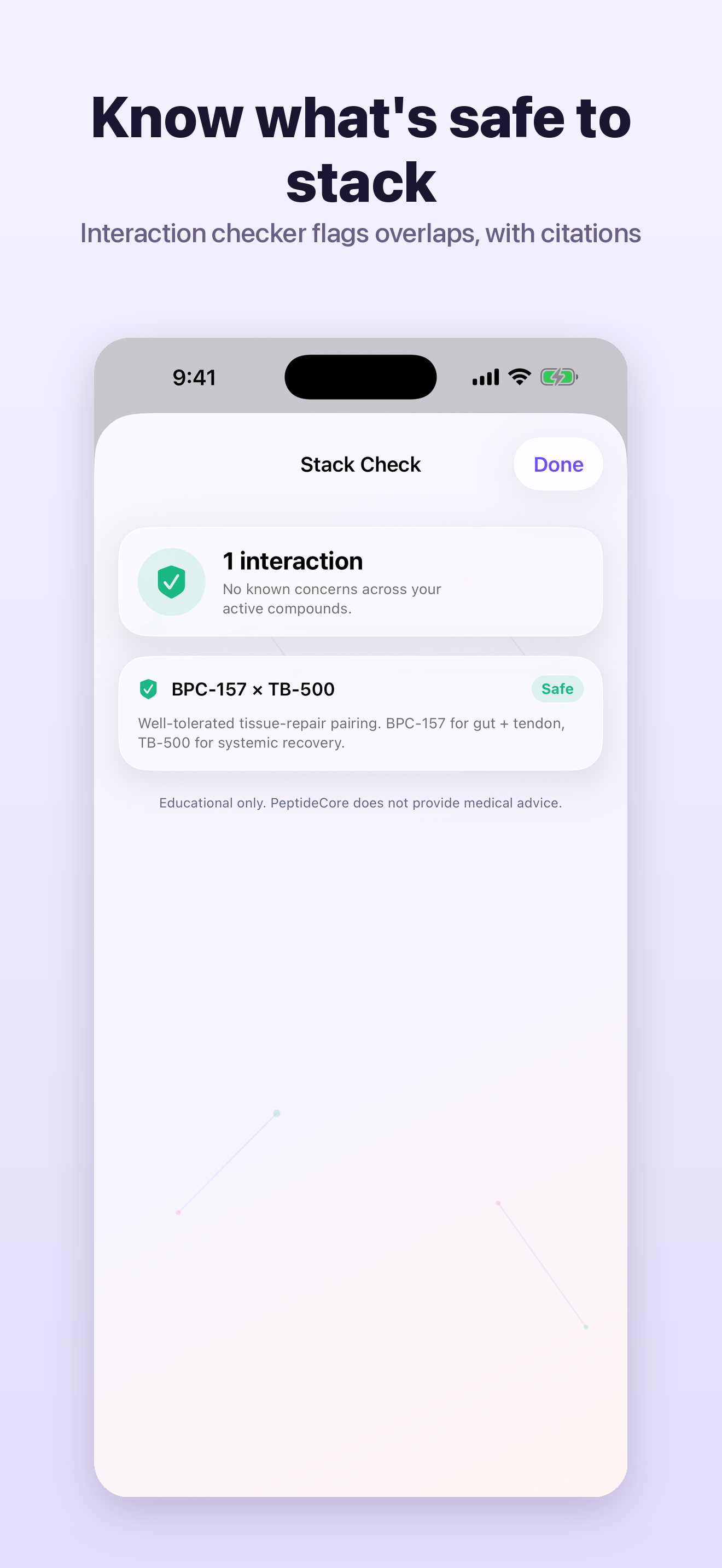PeptideCore: Shot & Stack Log screenshot 6