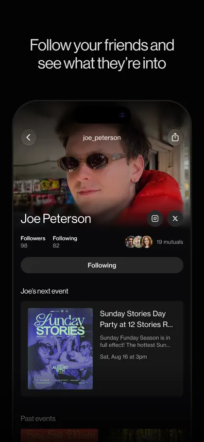 Screenshot 5 di 5 di Posh – Create & Find Events