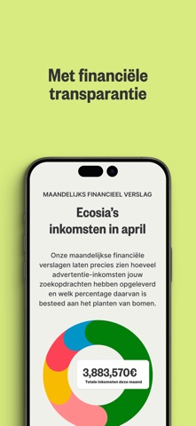Ecosia: Zoek en plant bomen iPhone screenshot 5