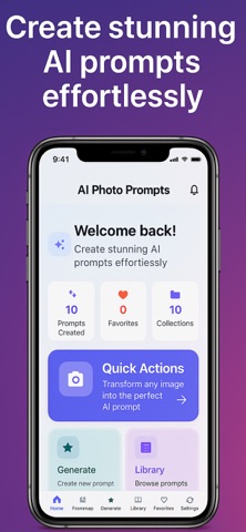 AI Photo Prompts: GPT Vision iPhone screenshot