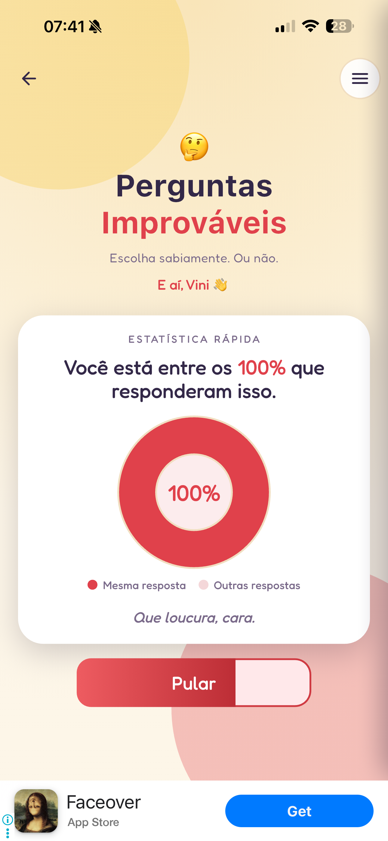 Perguntas Improváveis