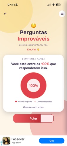 Perguntas Improváveis screenshot