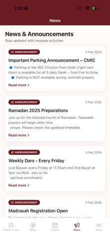 Croydon Mosque (CMIC) screenshot
